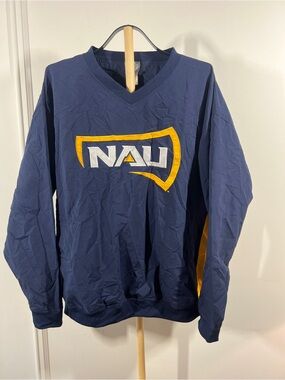 Northern Arizona NAU Lumberjacks Windbreaker Mens XL Knights Apparel Navy NCAA